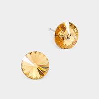 10 mm Round Crystal Stud Earrings