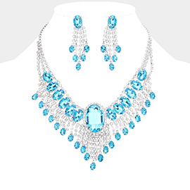 Glass Stone Ephemeral Wings Necklace