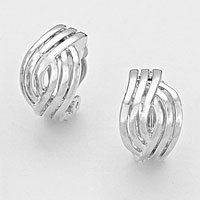 Filigree Shell Clip-On Earrings