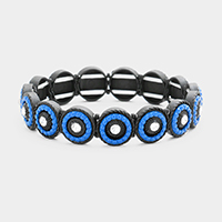 Round Boho Beaded Stretch Bracelet