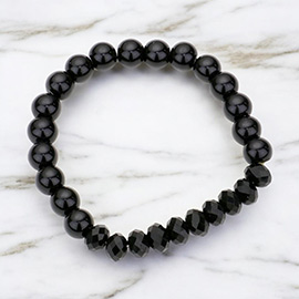 Pearl & Bead Stretch Bracelet