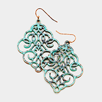 Floral Filigree Drop Earrings