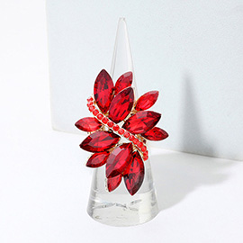 Marquise Crystal Cluster Stretch Ring