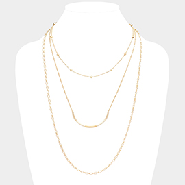 3PCS - Thread Wrapped Metal Detachable Chain Necklace