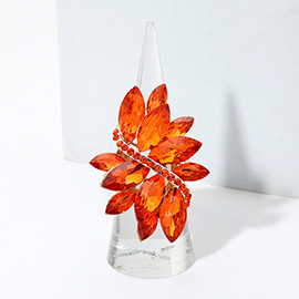 Marquise Crystal Cluster Stretch Ring