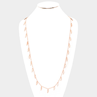 Metal Seahorse Long Necklace