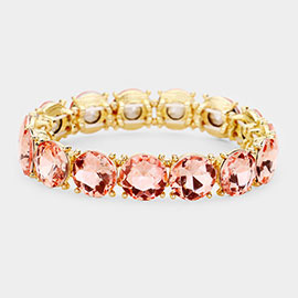 Crystal Round Stretch Evening Bracelet