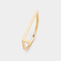 -L- Initial Monogram Brass Metal Ring