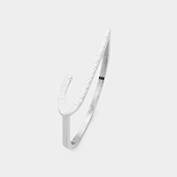 -J- Initial Monogram Brass Metal Ring