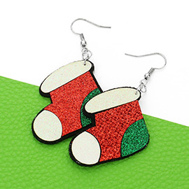 Christmas Socks Dangle Earrings