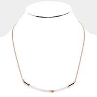 Tortoise Celluloid Acetate Necklace