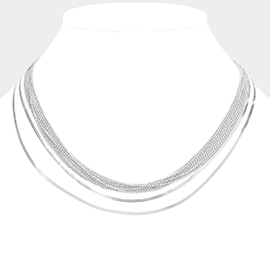 3PCS - Snake and Metal Ball Chain Necklaces