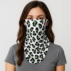 Leopard Print Face Tube Mask / Scarf