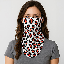 Leopard Print Face Tube Mask / Scarf