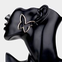 Metal Buttery Earrings