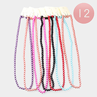 12PCS - Pearl Necklaces