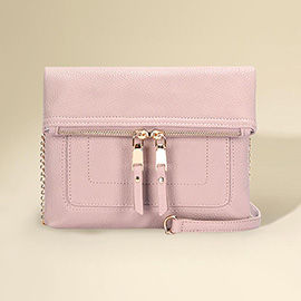 Faux Leather Crossbody Bag