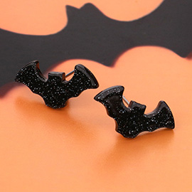 Resin Bat Stud Earrings