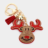 Bling Rudolph Tassel Keychain