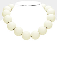 Wood Ball Necklace