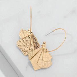 Geometric Metal Dangle Earrings