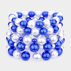 5PCS - Pearl Stretch Bracelets