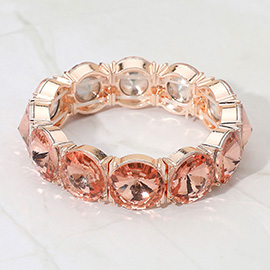 Round Stone Stretch Evening Bracelet