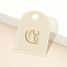 -G- Metal Initial Monogram Lapel Mini Pin Brooch