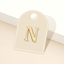 -N- Metal Initial Monogram Lapel Mini Pin Brooch