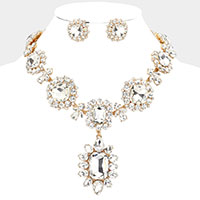 Multi Stone Link Evening Necklace