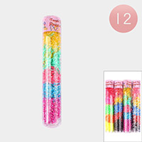 12Packs - Colorful Rubber Hair Bands