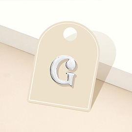 -G- Metal Initial Monogram Lapel Mini Pin Brooch