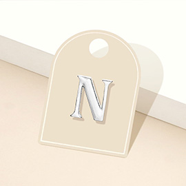 -N- Metal Initial Monogram Lapel Mini Pin Brooch