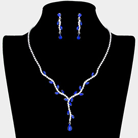 Sprout Detailed Rhinestone Necklace