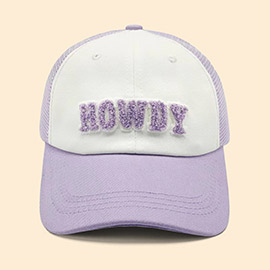 Howdy Message Mesh Back Baseball Cap