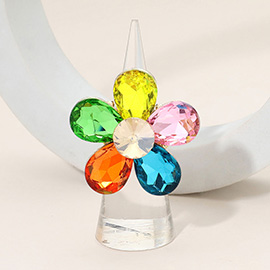Flower Stone Cluster Stretch Ring