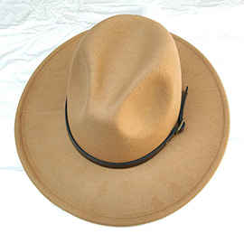 Belt Band Pointed Fedora Hat