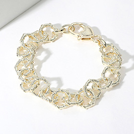 14K Gold Plated Chunky Chain Bracelet