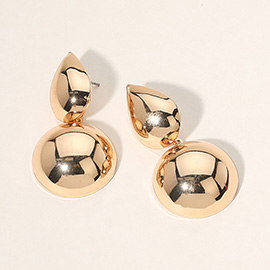 Metal Ball Dangle Earrings