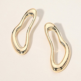 Abstract Shaped Metal Earrings