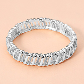 Stone Paved Stretch Bracelet