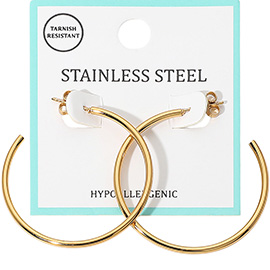 Stainless Steel Hoop Earrings
