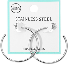 Stainless Steel Hoop Earrings