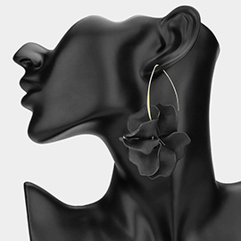 Resin Petal Drop Earrings