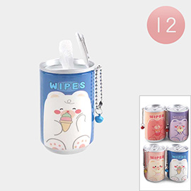 12PCS - Animal Printed Wet Wipes