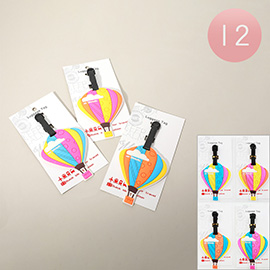 12PCS - Hot Air Balloon Luggage Tags
