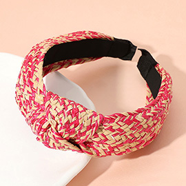 Raffia Weave Knot Headband