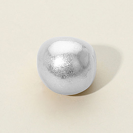 Textured Metal Dome Stretch Ring