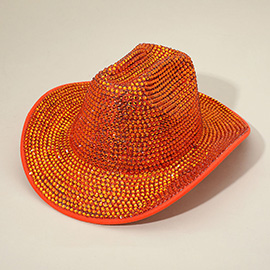 Bling Studded Fedora Hat