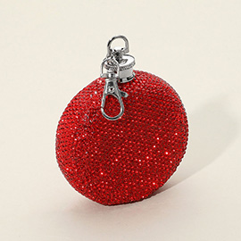 3oz Bling Studded Stainless Steel Round Flask